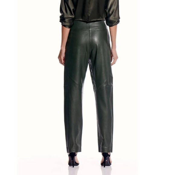 The SEI Leather Trouser in Army - Picture 2 of 10
